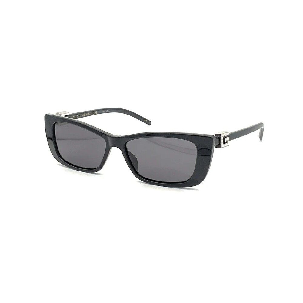 Gucci Logo Rectangular Black Sunglasses - image 2